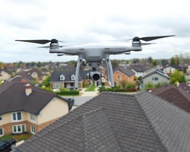 Inspection drone post-tempête